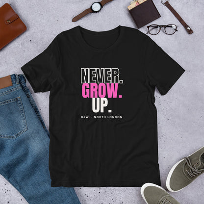 Never. Grow. Up. Tee
